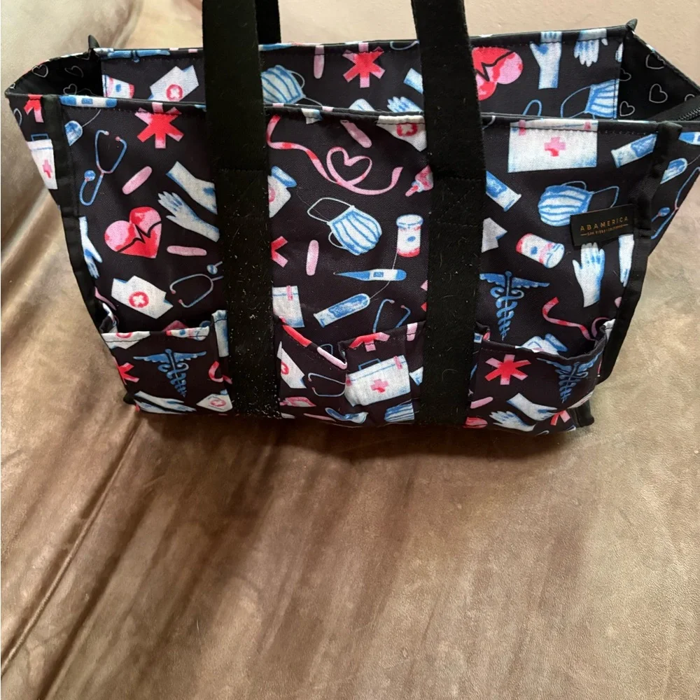 Trendy Black and Pink work bag